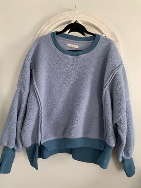 🍁Camden- We The Free Light Blue Sherpa Pullover